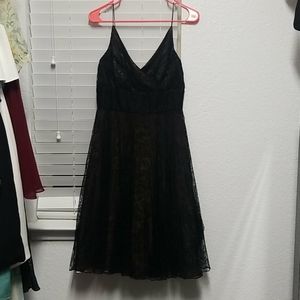 Black silk lace dress CMV collection